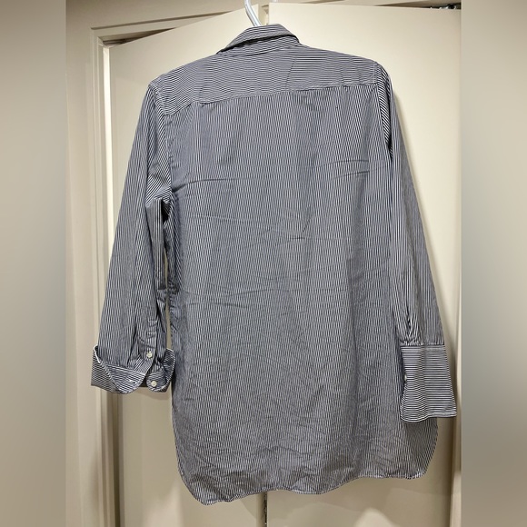 J. Crew 100% Cotton Poplin Tunic Blouse (size large) - Picture 3 of 7